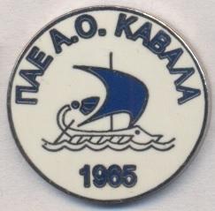 футбольний клуб Кавала (Греція)2 ЕМАЛЬ / AO Kavala FC, Greece football pin badge