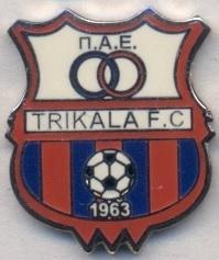 футбольний клуб Трикала (Греція)2 ЕМАЛЬ / Trikala FC, Greece football pin badge