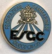Сан-Марино, федерація футболу,№2 ЕМАЛЬ /San Marino football federation pin badge