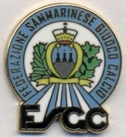 Сан-Марино, федерація футболу,№3 ЕМАЛЬ /San Marino football federation pin badge