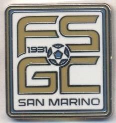 Сан-Марино, федерація футболу,№5 ЕМАЛЬ /San Marino football federation pin badge
