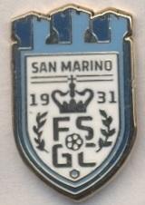 Сан-Марино, федерація футболу,№6 ЕМАЛЬ /San Marino football federation pin badge