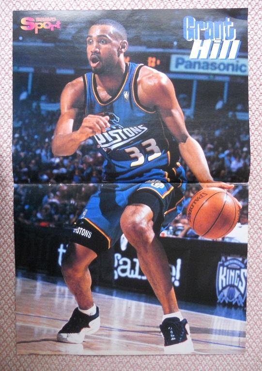постер А3 баскетбол Грант Хілл (НБА-США) / Grant Hill basketball NBA-USA poster