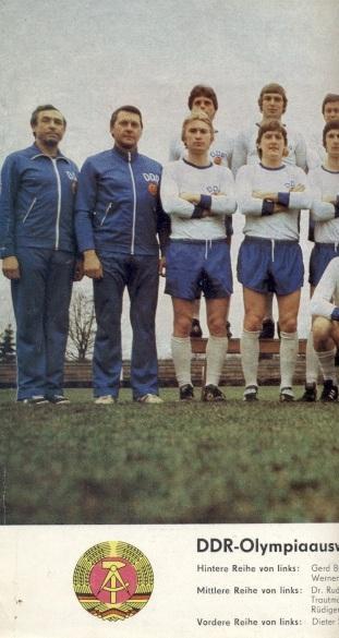постер футбол зб.Німеч.-НДР 1980 Олімп./GDR-Germany olympic football team poster