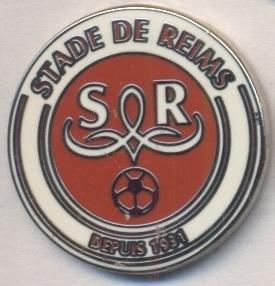 футбол.клуб Реймс (Франція)1 ЕМАЛЬ /Stade Reims,France football enamel pin badge