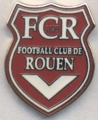 футбольний клуб Руан (Франція)2 ЕМАЛЬ /FC Rouen,France football enamel pin badge