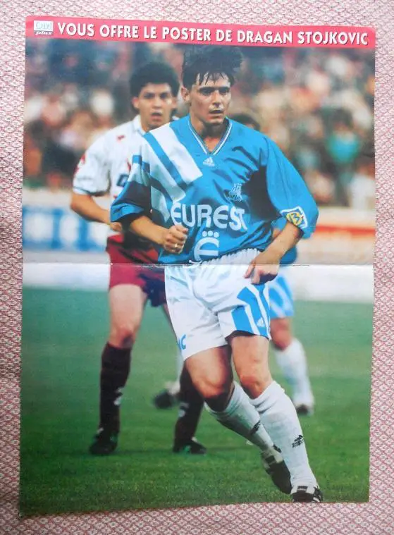 постер А3 футбол Стойкович (Югосл-Сербія/Dragan Stojkovic,Serbia football poster