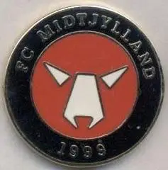 футбол.клуб Мідтьюлланн (Данія) ЕМАЛЬ/FC Midtjylland,Denmark football pin badge
