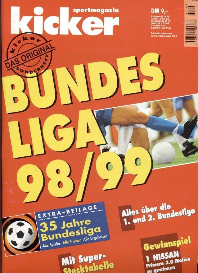 Футбол, Німеччина, чемп-т 1998-99 спецвидання Кікер/Kicker Sonderheft Bundesliga