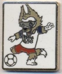 Чемпіонат Світу 2018 талісман 1 ЕМАЛЬ / World cup 2018 football mascot pin badge