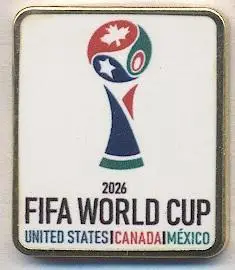 Чемпіонат Світу 2026 емблема 1 важмет / World cup 2026 football logo pin badge
