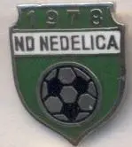 футбол.клуб Нєдєліца (Словенія) ЕМАЛЬ/ND Nedelica,Slovenia football enamel badge