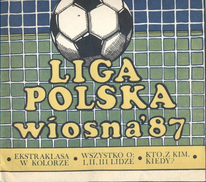 Польща,чемп-т 1986-87,спецвидання Tempo Liga Polska,Poland football season guide 1