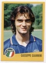 наклейка футбол Дж. Джанніні (Італія) / Giuseppe Giannini, Italy player sticker