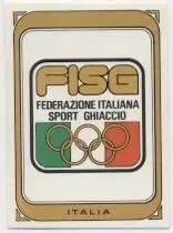 наклейка Італія, федерація хокею 1979 / Italy ice hockey federation logo sticker