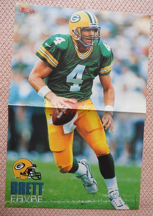постер А3 американський футбол Brett Favre, American football player poster
