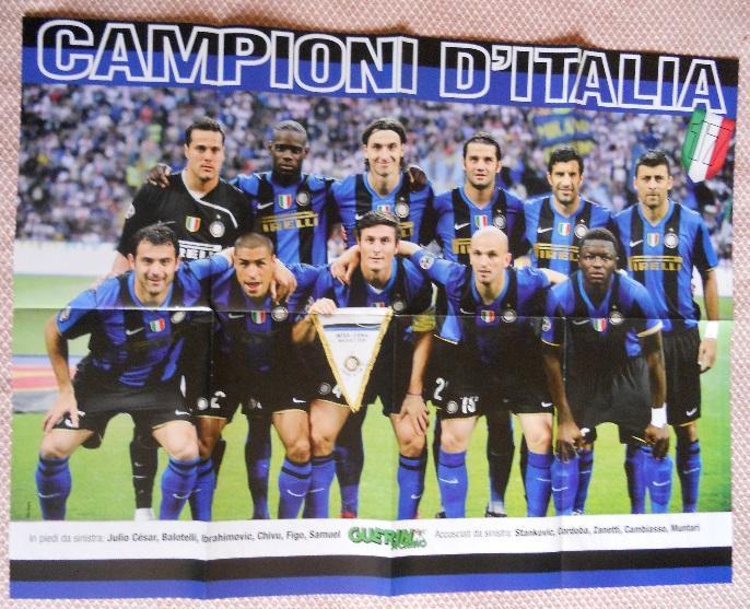 постер А1 футбол Інтернаціоналє, Італія 2009 / FC Inter, Italy football poster