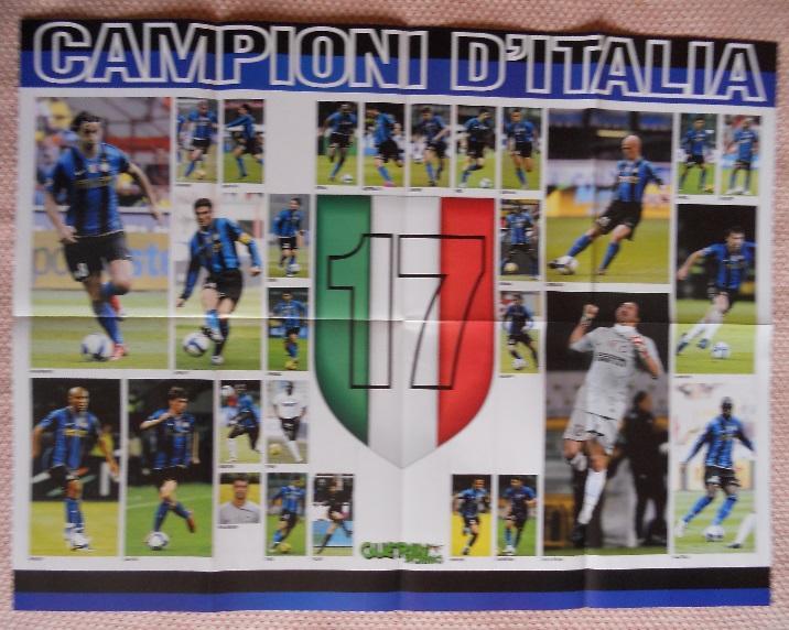 постер А1 футбол Інтернаціоналє, Італія 2009 / FC Inter, Italy football poster 1
