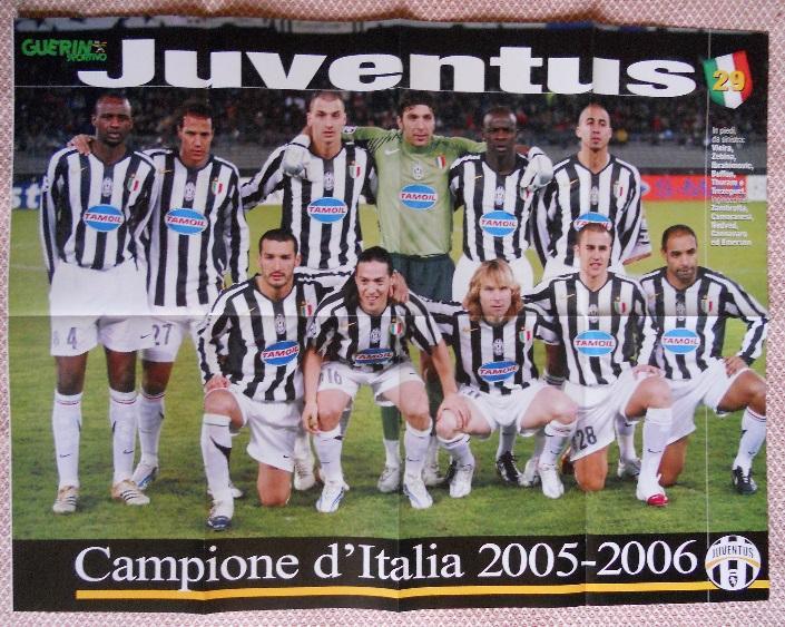 постер А1 футбол Ювентус, Італія 2006 / FC Juventus,Italy calcio football poster