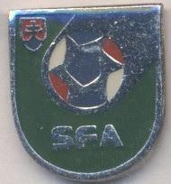 Словаччина, федерація футболу,офіц. №3 важмет/Slovakia football federation badge