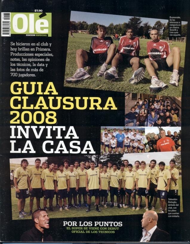 Аргентина, чемп-т Клаусура 2008, спецвидання Ole Argentina football season guide