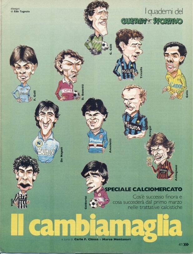 Італія чемп-т 1985-86, спецвидання Guerin Sportivo Italy football season preview