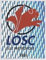 наклейка люмінесцентна футбол Лілль (Франція) / Lille OSC, France logo sticker