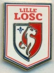 футбол.клуб Олімпік Лілль (Франція)3 ЕМАЛЬ / Lille OSC,France football pin badge