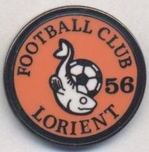 футбол.клуб Лор'ян (Франція)2 ЕМАЛЬ /FC Lorient,France football enamel pin badge