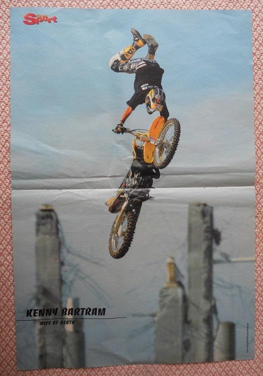постер А3 мотокрос Кенні'Ковбой' Бартрам(США /Kenny Bartram,USA motocross poster