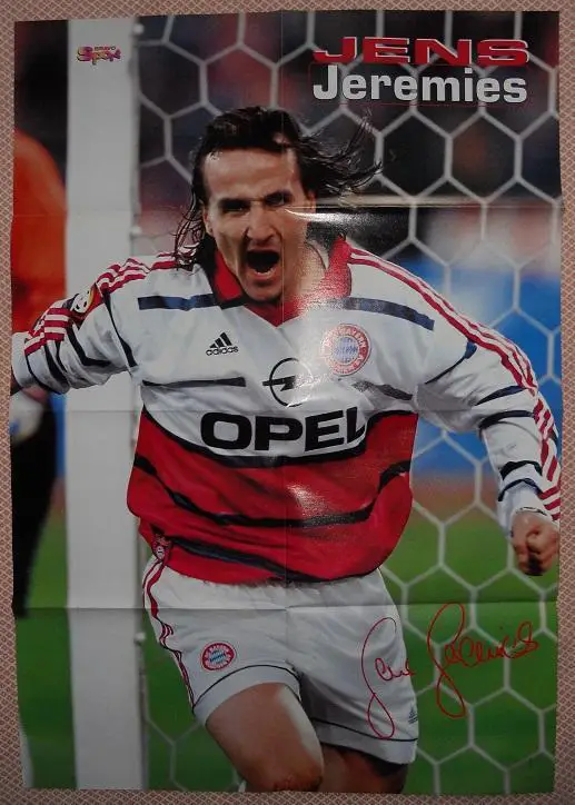 постер А1 футбол Єнс Єреміс (Німеччина) / Jens Jeremies, Germany football poster