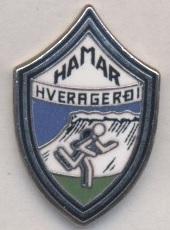 футбол.клуб Хамар (Ісландія) ЕМАЛЬ / Hamar Hveragerdi,Iceland football pin badge