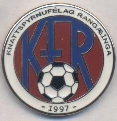 футбольний клуб КФР (Ісландія) ЕМАЛЬ / KF Rangaeinga, Iceland football pin badge