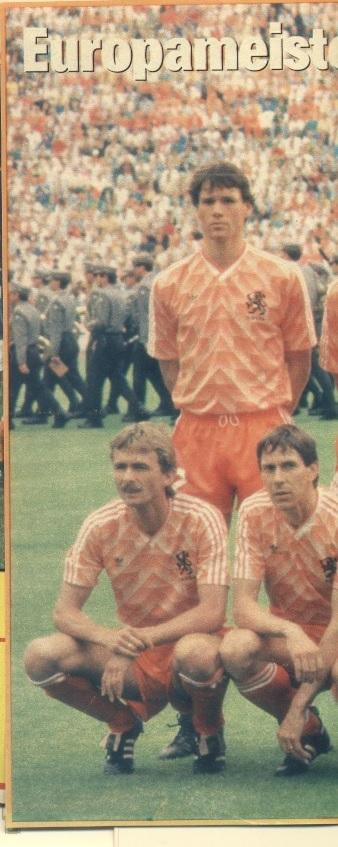 постер А3 футбол зб. Нідерланди 1988 / Netherlands national football team poster