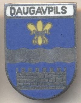 герб місто Даугавпілс (Латвія) ЕМАЛЬ / Daugavpils town,Latvia coat-of-arms badge