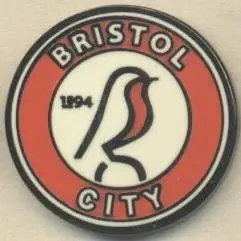 футбол.клуб Бристоль Сіті (Англія3 ЕМАЛЬ/Bristol City,England football pin badge