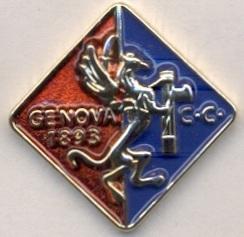 футбол.клуб Дженоа (Італія) важмет / Genova 1893 CC, Italy football replica pin