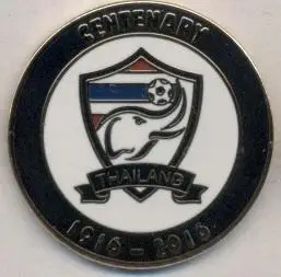 Таїланд, федерація футболу,ювілей 100,№1a ЕМАЛЬ/Thailand football federation pin
