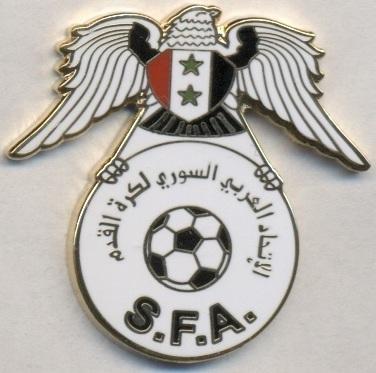 Сирія, федерація футболу, ЕМАЛЬ, більший / Syria football federation pin badge