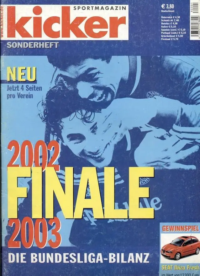 Німеччина, чемп-т 2002-03b резюме,спецвидання Кікер/Kicker Saison Bilanz summary