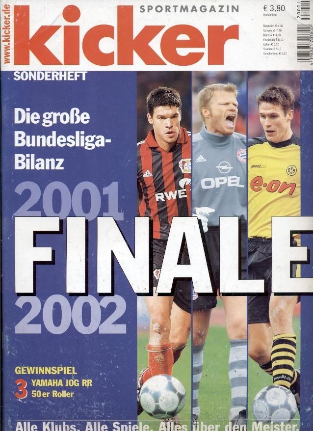 Німеччина, чемп-т 2001-02b резюме,спецвидання Кікер/Kicker Saison Bilanz summary