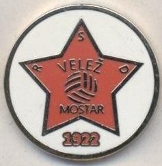 футбол.клуб Вележ Мостар (Боснія)5 ЕМАЛЬ /Velez Mostar,Bosnia football pin badge