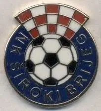 футбол.клуб Широкі Брієг (Боснія) ЕМАЛЬ /Siroki Brijeg,Bosnia football pin badge