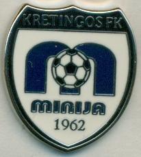 футбол.клуб Мінія Кретинга (Литва)1 ЕМАЛЬ/Minija Kretinga,Lithuania football pin