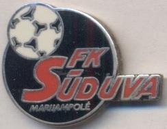 футбол.клуб Судува(Литва)1 ЕМАЛЬ/Suduva Marijampole,Lithuania football pin badge