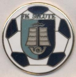 футбол.клуб Шилуте (Литва)1 ЕМАЛЬ /FK Silute,Lithuania football enamel pin badge