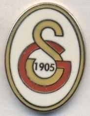 футбол.клуб Галатасарай (Туреч.)2 ЕМАЛЬ/Galatasaray SK,Turkey football pin badge