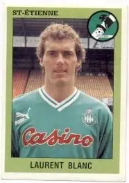 наклейка футбол Л.Блан (Франція) /Laurent Blanc,St.Etienne,France player sticker