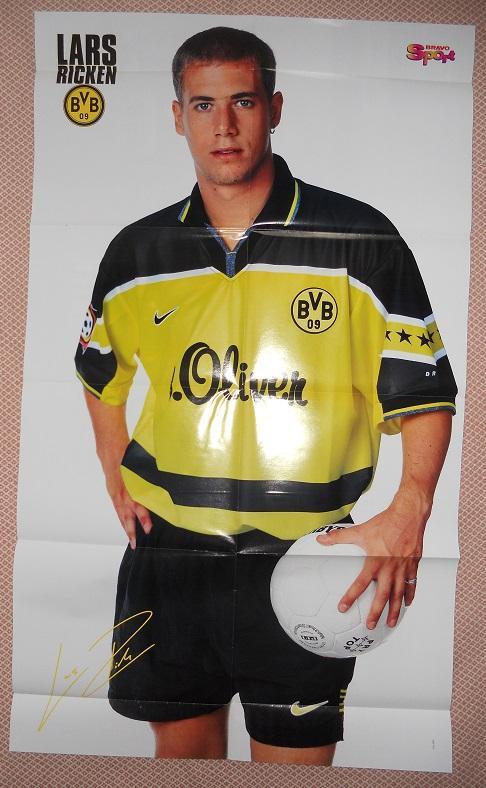 постер А1 футбол Ларс Рікен /Баєр 1997 (Німеччина) Lars Ricken/FC Bayer poster