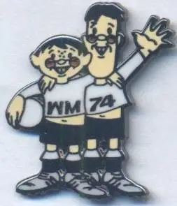 Чемп-т Світу 1974 (Німеччина) талісман ЕМАЛЬ / World cup 1974 Germany mascot pin